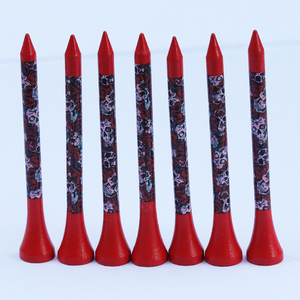 Tés de <span class=keywords><strong>golf</strong></span> en bois incassables de 42/54/70/83mm en bambou/noir avec équipement d'accessoires imprimés de logo personnalisé - Product Image 2