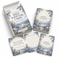 Cartes de prière dévotionnelles personnalisées avec des versets bibliques ABIDE in HOPE KJV, 57x87mm, lot de 40 cartes, cadeau chrétien