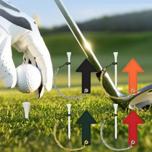 Outdoor PU leather <b>golf</b> club peg covers, magnetic peg holders to prevent loss, TEE <b>golf</b> practice accessories. - Product Image 1