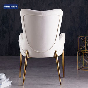 Wallybeauty modern luxury velvet elegant nail furniture sedie gambe dorate manicure pedicure chairs - Product Image 5