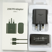 Chargeur rapide pour téléphone portable haute capacité PD 25W, ensemble d'adaptateurs de charge double Type C, prise EU US, Cargadore De Celular pour Samsung