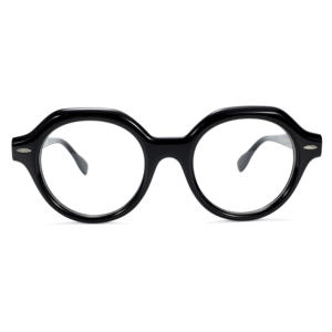 Дизайнерские круглые очки в винтажном стиле с заклепками, черные, из ацетата, оптические, премиум-класса, унисекс - Product Image 2