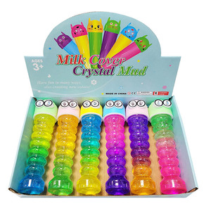En gros, Pâte à modeler amusante et gonflable effet bulle de lait, dégradé nacré coloré, pâte à modeler cristalline, colle mousse fine pour enfants - Product Image 5