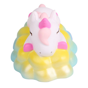 Unicorn Cloud <b>Squishy</b> Toy Soft Silicone Cute Cartoon Shape Promotional Gift - Product Image 3