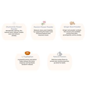 Golosinas Calmantes para Mascotas Hechas a Medida para Perros y Gatos con Aceite de Semillas de Cáñamo y Extracto de Manzanilla para Aliviar <span class=keywords><strong>el</strong></span> Estrés y Mejorar <span class=keywords><strong>el</strong></span> Sueño - Product Image 3