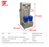 Nettoyeur de liquide Toliet anti-corrosion en plastique semi-automatique Machine de remplissage pour eau de blanchiment au chlore et à l'huile