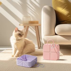 Nuevo Tazón Plegable Portátil de Silicona Impermeable con Diseño Sólido para Perros, Ideal para Senderismo, Paseos y Camping 2026 - Product Image 5