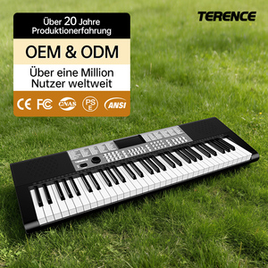 Terence SP611 61 Touches <span class=keywords><strong>Clavier</strong></span> Numérique Portable avec USB, Piano Électronique Multifonctionnel - Product Image 1