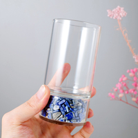 Vente en gros de verres à eau en cristal de quartz naturel énergétique avec graviers, type tasse à thé et bouteille