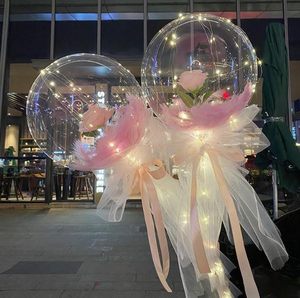 Ballons transparents Bobo Ball TPU pleine taille, ballons à bulles transparents, cadeau pour la Saint-Valentin, rose, décoration <span class=keywords><strong>de</strong></span> mariage DIY, extensibles, sans plis - Product Image 4