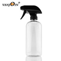 Pulvérisateur à gâchette vide rechargeable 200ml 250ml 300ml ambre noir rose personnalisé mat PET plastique flacon pulvérisateur de toner liquide