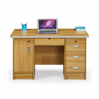 Bureau de bureau élégant en bois long en acier pour l'immeuble de bureaux Table d'ordinateur de jeu pliable Design nordique pour l'étude des laboratoires de réunion