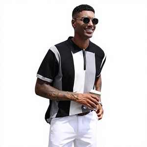 T-shirt polo de golf à séchage rapide pour homme, tissu tricoté à manches courtes et à motif uni, imprimé par sublimation personnalisée, 100% coton - Product Image 6