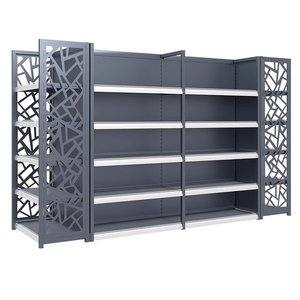 Atacado Prateleiras Comerciais Metal Aço Madeira Camada Ajustável Altura Varejo Supermercado <span class=keywords><strong>Display</strong></span> Racks - Product Image 2