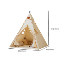 Tente tipi en bois de qualité supérieure pour enfants, pour chambre à coucher et salle de jeux