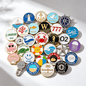 Marcadores de Pelotas de Golf Personalizados al por Mayor de Fábrica, Tipo <span class=keywords><strong>Ruleta</strong></span>, para Sombrero - Product Image 1
