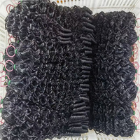 Extensions de cheveux humains bouclés birmanes au crochet, pré-bouclées, à pointe effilée, tresses invisibles torsadées pour styles bohèmes, cheveux au crochet