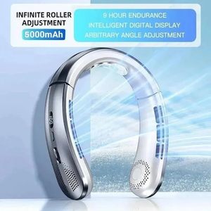 Aire Acondicionado Portátil para Colgar en el Cuello, Refrigerador Semiconductor Eléctrico de 5000 mAh, Ventilador de Cuello Refrescante - Product Image 5