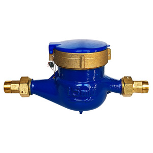 YomteY Multi-Jet Water Meter Brass Threaded Class B Horizontal Mechanical Direct Reading For Cold Hot Water - Product Image 3