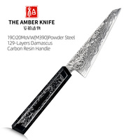 Couteau à fruits M390 en acier Damas forgé à la main, couteaux japonais en acier au carbone, outils de cuisine pour légumes, couteau d'office et de dégrossissage