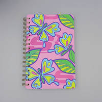 Carnet de notes A5 personnalisable à lignes, pliable à 360 degrés, reliure durable, pour l'école et le bureau, spirale