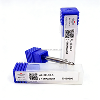 Fresa de extremo plano de carburo sólido de 2 filos con vástago recto ZCC.CT AL-2E-D2.5&2F-2.5MM*4.0*7.0*50 para aluminio, compatible con OEM y ODM