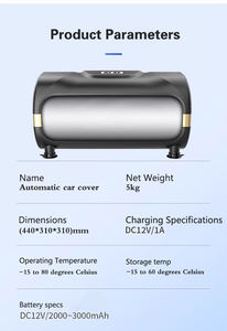 Funda para Auto Completamente Automática, Protección Solar, Impermeable, Aislamiento Térmico, Retráctil Manual, para SUV - Product Image 2
