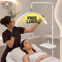 Lampe LED demi-lune OEM en gros 40W à intensité variable avec contrôle tactile et câble dissimulé à rotule en U pour salon de beauté, cils, ongles et maquillage