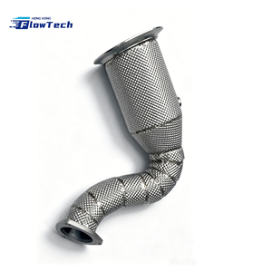 Tubería de Escape Turbo con Protector Térmico para Porsche Panamera 971 3.0T V6, Acero Inoxidable T304, Alto Flujo, Ajuste Directo - Product Image 1
