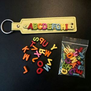 Kit DIY Unisexe pour Breloques Lettres Coulissantes – Fournitures pour la Fabrication de Bijoux Personnalisés et Cadeaux - Product Image 1