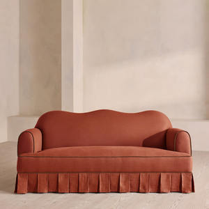 Sofá de Tres Plazas de Estilo Nórdico Minimalista, Tamaño Personalizable, Sofá de Tela de Lino para Sala de Estar, Apto para Apartamentos y Hoteles - Product Image 3