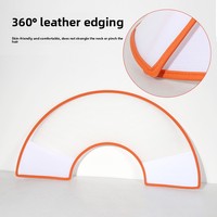 Collar Isabelino Transparente de PVC para Mascotas al por Mayor, Bajo MOQ, Borde Suave Naranja, Cono de Recuperación Antilamido para Gatos y Perros Postquirúrgicos, OEM
