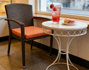 Muebles modernos y populares para balcón, <span class=keywords><strong>sillas</strong></span> de patio, muebles de jardín, silla de ratán para exteriores con cojín - Product Image 4