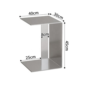 Table Console minimaliste en acier inoxydable pour entrée Table à thé <span class=keywords><strong>design</strong></span> nordique de luxe Simple pour salon petite Console de chevet - Product Image 3