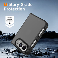 Étui de téléphone portable pliable personnalisé de qualité supérieure pour iPhone Duo, finition mate, toucher doux, translucide, antichoc, protection intégrale, vente en gros