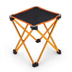 Outdoor Ultra-Lightweight Folding <b>Stool</b> Fishing Chair Multi-Functional Four-Legged Square Small Bench Space Chair - Product Image 5