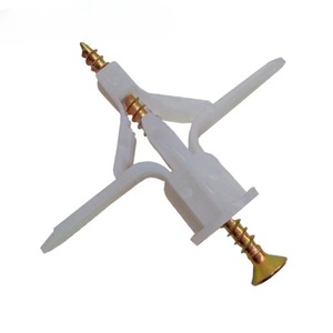 Gypsum Board Plastic Expansion Screw M8 Butterfly Nylon Anchor 12mm Cap Diameter Coarse Thread Construction Industry Use - Product Image 4