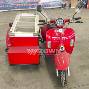 Chariot de vente ambulant compact pour desserts glacés, avec grande capacité de stockage, idéal pour parcs et plages, pour la vente de produits alimentaires - Product Image 2