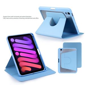 360 °   Custodia Rotante per iPad con Supporto Regolabile e Porta Penna, <span class=keywords><strong>Cover</strong></span> in Pelle PU Pieghevole a Tre Ante per <span class=keywords><strong>Tablet</strong></span> da 11 e 10.9 Pollici Pro <span class=keywords><strong>Air</strong></span> - Product Image 4