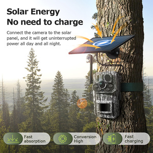 VESAFE 3MP IP66 تمويه شبكة خارجية بطارية شمسية كاميرا كشف ذكي 4G GPS تتبع مدمج ميكروفون للصيد بطاقة SD - Product Image 4