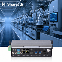PC industriel embarqué, processeur Core I3/i5/i7 11e génération, 4 ports LAN, EtherCAT, GPIO 16 broches, CAN BUS, 8 entrées/sorties numériques, montage sur rail DIN, double affichage
