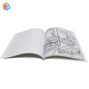 Vente en gros, impression personnalisée, dessin, couverture souple, peinture, stratification mate, livre de coloriage pour enfants