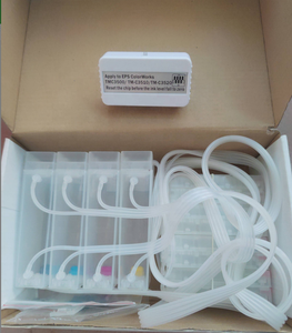 엡손 용 칩없는 <span class=keywords><strong>CISS</strong></span> 컬러 워크 <span class=keywords><strong>TM</strong></span>-<span class=keywords><strong>C3500</strong></span> C3510 C3520 프린터 연속 잉크 공급 시스템 CIS SJIC22P - Product Image 1