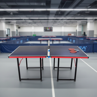 Table de ping-pong pliable et mobile pour enfants, fabriquée en Chine, durable, écologique, avec plateau en MDF de 15 mm, équipement de sport d'intérieur
