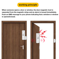 Alarme antivol 120 dB, capteur sans fil, alarme de porte et de fenêtre, alarme de sécurité domestique, empêche les cambrioleurs d'entrer