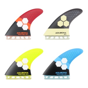 Ensemble de <span class=keywords><strong>3</strong></span> palmes de <span class=keywords><strong>surf</strong></span> en fibre de verre, simple/double languette, pour le <span class=keywords><strong>surf</strong></span>, avec sac à ailettes, vis à clé, plusieurs couleurs - Product Image 1