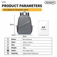 Nouveauté : Sac à dos léger pour ordinateur portable, résistant à l'eau, décontracté, pour voyage, grande capacité, multi-poches