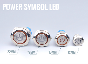 12 мм 16 мм 19 мм 22 мм шт. 3-6 В светодиодный металлический кнопочный переключатель с 60 см DIY разъем ПК переключатель питания - Product Image 6
