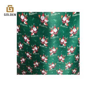 Vente directe à prix réduit de rouleaux de tissu non tissé imprimé en spunlace à motifs animaux, vente en gros de tissu non tissé imprimé en PP pour masque de Noël - Product Image 2