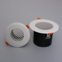 Grille d'aération ronde à lame droite en ABS, sortie d'air 75mm 100mm pour plafond, idéale pour petits espaces domestiques